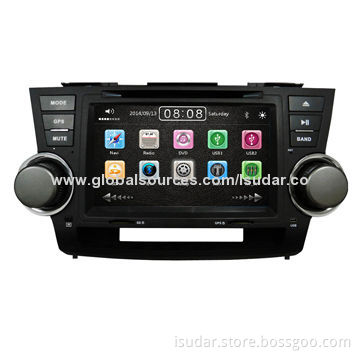 8" Car DVD Player for Toyota Highlander, with 3G, 1080p Video Play, Supports iPhone 5/CPU800MNew